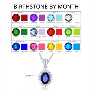 Personalized Birthstone Necklace JEWJONE101313